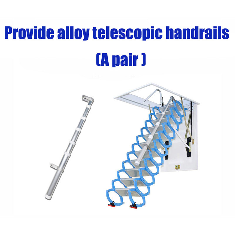 Electric Stairs Attic Ceiling Ladder Kit with Hatch Door Telescopic Folding Step Ladder kit